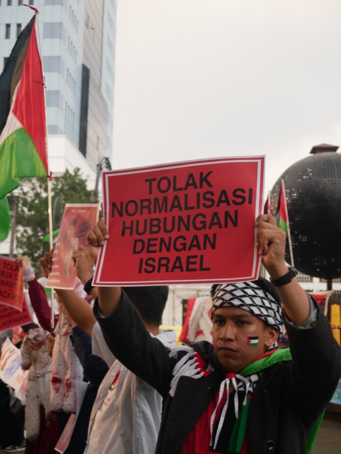 Pemuda Bandung Tolak Wacana Pengakuan akan Israel