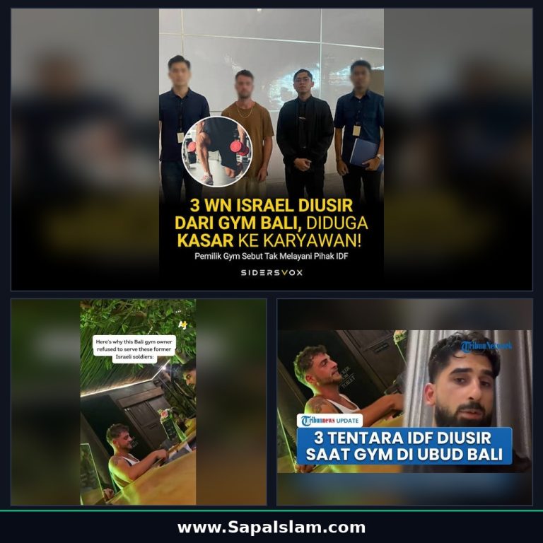 “Pemilik Pusat Kebugaran (gym) di Bali, Indonesia, Mengusir Tiga Teroris Zionis”