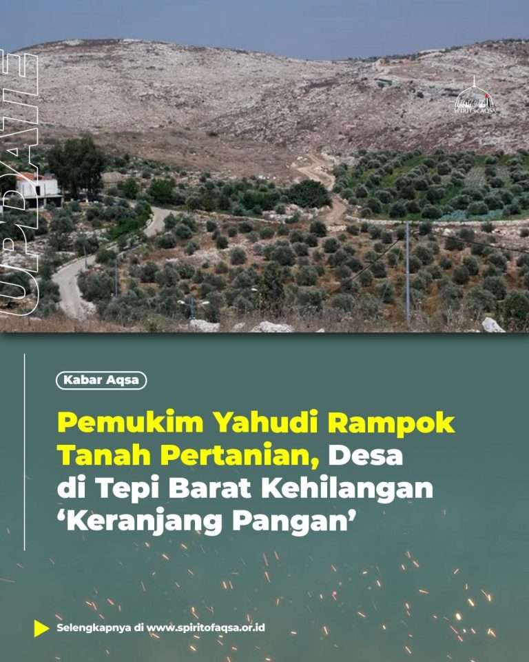Pemukim Yahudi Rampok Tanah Pertanian, Desa di Tepi Barat Kehilangan ‘Keranjang Pangan’