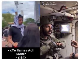 Adi Karni, Seorang Sersan IDF Israel, Menyamar Sebagai Demonstran Palestina di New York